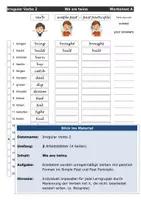 Vorschau - Arbeitsblätter - Irregular Verbs - word lists - Seite 3