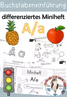 Vorschau - Arbeitsblätter - Buchstabe A / a - Miniheft für die Buchstabeneinführung - Deckblatt