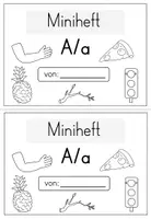 Vorschau - Arbeitsblätter - Buchstabe A / a - Miniheft für die Buchstabeneinführung - Seite 1