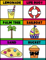 Vista previa - Manualidades / Dibujos para colorear - I CAN PLAY Series Bingo Time SUMMER - página 2
