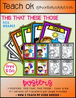 Vista previa - Manualidades / Dibujos para colorear - How I Teach My Kids Series This That These Those POSTERS - Portada