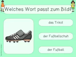 Vorschau - Arbeitsblätter - interaktives Lesequiz Wörter FUßBALL interaktives Pdf - WM Weltmeisterschaft 2026 - EM Europameisterschaft 2024 - Seite 2