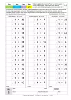 Vorschau - Arbeitsblätter - 1x1-Training zu vier Malreihen - Stufe 2 - Seite 3