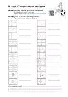 Vorschau - Arbeitsblätter - Coupe d'Europe: les pays participants - Deckblatt