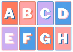 Vorschau - Spiele - Merk es dir: das Alphabet (Pärchen finden) - Seite 2