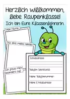 Vorschau - Mal- und Bastelvorlagen - Schulanfang RAUPENKLASSE Materialpaket - Seite 2