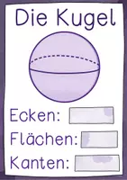 Vorschau - Poster - Geometrische Körper - Plakate zum Ausfüllen - Seite 1