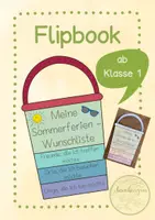 Vorschau - Arbeitsblätter - Flipbook Sommerferien-Wunschliste ab Klasse 1 #eurokäfer - Deckblatt