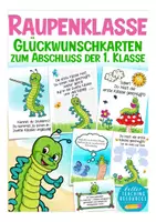 Vorschau - Mal- und Bastelvorlagen - 1. Klasse Verabschiedung Raupenklasse - Deckblatt