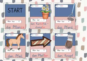 Vorschau - Spiele - Buchstabeneinführung Pf und pf - Lesespiel / Lesekette (1. Klasse) - Seite 3