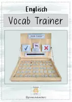 Vorschau - Stationenlernen - Vocab Trainer - Deckblatt