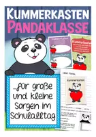 Vorschau - Arbeitsblätter - Kummerkasten Pandaklasse Vorlage - Deckblatt