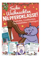 Vorschau - Arbeitsblätter - Weihnachten in der Nilpferdklasse - Deckblatt