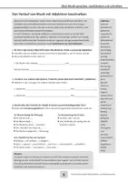 Vorschau - Unterrichtsreihen - 3 Arbeitsblätter zum Beschreiben von Musik - Deckblatt