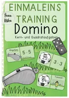 Vorschau - Spiele - Die große Einmaleins-Fußball-EM- Domino zu den Kernaufgaben und Quadrataufgaben - Deckblatt
