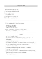 Vorschau - Stundenentwürfe - Letter of Complaint: Stundenplanung, Bewertungsraster, Layout, Language Support... - Seite 1