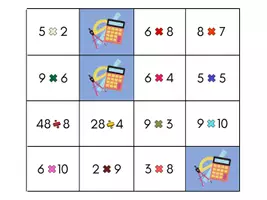 Vista previa - Juegos / Gamificación - Bingo de multiplicaciones y divisiones - página 3