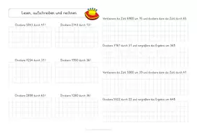 Vorschau - Stundenentwürfe - Schriftliches Dividieren mit zweistelligem Divisor - Seite 3