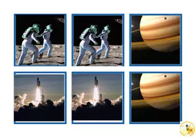 Vista previa - Tarjetas / Manipulativos - ¿Recuerdas dónde está mi pareja espacial? - página 2