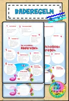 Vorschau - Arbeitsblätter - Baderegeln einfach erklärt - Deckblatt