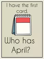 Vorschau - Spiele - I have ... who has .... ? Calendar seasons days week months - Seite 1