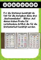 Vorschau - Arbeitsblätter - Rechnen mit Geld - Stationenlernen - Seite 1