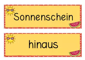 Vorschau - Poster - Wenn der Sommer kommt: Wortkarten - Seite 2