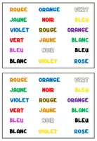Vorschau - Arbeitsblätter - Sprechübung - les couleurs - Seite 1