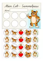 Vorschau - Fördermaterial/Inklusion - Tigerklasse Lobkärtchen - Seite 1