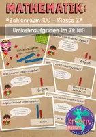 Vorschau - Fördermaterial/Inklusion - Mathematik 2: Umkehraufgaben im Zahlenraum bis 100 - Deckblatt