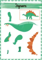 Vorschau - Bildkarten - Dinosaurier - Bastelvorlagen zum Ausschneiden - Seite 2