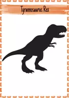 Vorschau - Mal- und Bastelvorlagen - Dinosaurier - Silhouetten begleitend zum Arbeitsheft - Seite 1