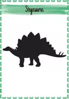 Vorschau - Mal- und Bastelvorlagen - Dinosaurier - Silhouetten begleitend zum Arbeitsheft - Seite 2