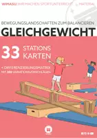 Vorschau - Stundenentwürfe - Die Gleichgewichts-Kartei / 33 Stationskarten & Bewegungslandschaften zum Balancieren - Deckblatt