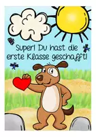 Vorschau - Mal- und Bastelvorlagen - Hundeklasse 1. Klasse Abschluss - Seite 1