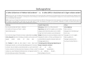 Vorschau - Arbeitsblätter - Stellungnahme mit Formulierungshilfen - Seite 1