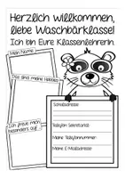 Vorschau - Mal- und Bastelvorlagen - Schulanfang Waschbärklasse Materialpaket - Seite 3
