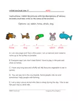 Vorschau - Arbeitsblätter - What Animal am I? Reading Worksheet (Englisch) - Seite 1