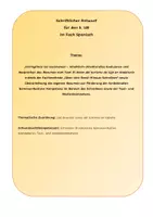 Vorschau - Stundenentwürfe - 5. UB Entwurf zum Thema Las diversas caras del turismo en España - Deckblatt