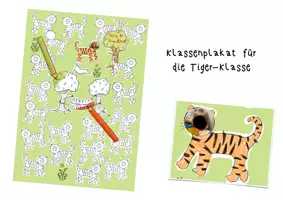 Vorschau - Poster - Tiger-Klasse Klassenplakat - Deckblatt
