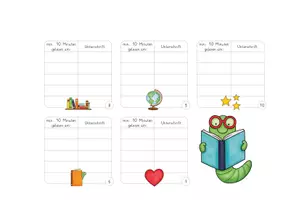 Vorschau - Arbeitsblätter - Lesepass Leporello | Bücherwurm | FREEBIE - Seite 3