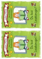 Vorschau - Poster - Leseurkunde | Lesepass Urkunde | Bücherwurm - Seite 3
