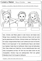 Vorschau - Arbeitsblätter - Gefühle Lesemalblätter | Deutsch & Sachunterricht Klasse 2-3 - Seite 3