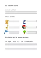Vorschau - Arbeitsblätter - Abschlusstest 1. Klasse Deutsch - Deckblatt