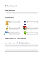 Vorschau - Arbeitsblätter - Abschlusstest 1. Klasse Deutsch - Seite 2