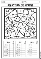 Vorschau - Arbeitsblätter - Sommerliche Addition I ZR 20 I Kl. 1 - Seite 1