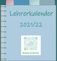 Vorschau - Anderer Materialtyp - Lehrerkalender 2021 22 Musiklehrerin (inkl. NRW Ferien) - Deckblatt