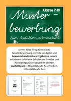 Vorschau - Arbeitsblätter - Bewerbungsvorlage in Word - schnell auszufüllen - Bewerbung - Deckblatt
