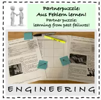 Vorschau - Arbeitsblätter - Partnerpuzzle-Engineering : Aus Fehlern lernen - Deckblatt