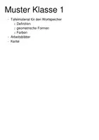 Vorschau - Arbeitsblätter - Muster und Strukturen Kartei mit Wortspeicher (Klasse 1) - Seite 1